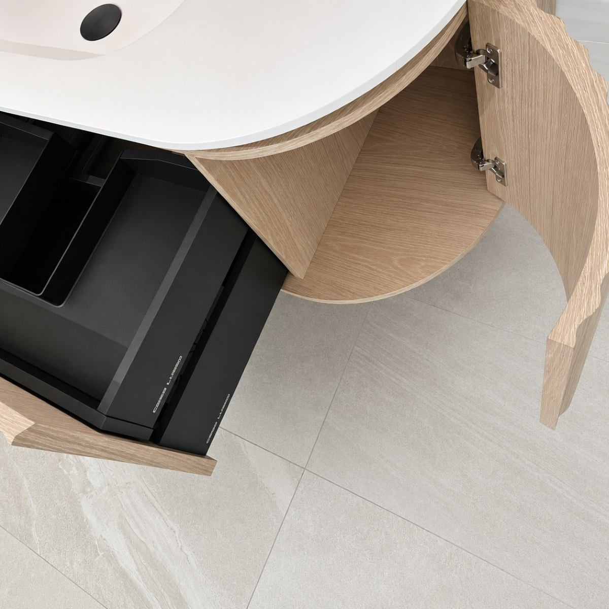REEF Wall Hung Vanity 1200mm Oak Timber Veneer