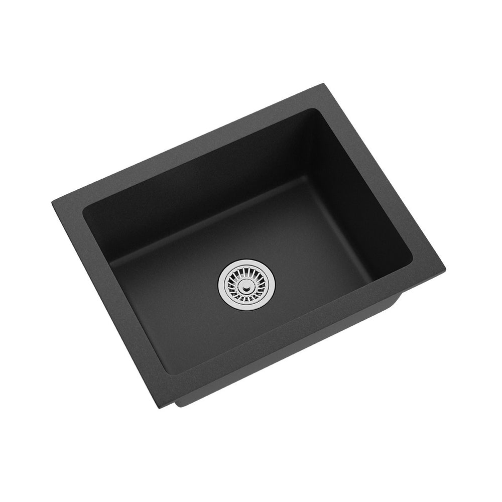 ROCHER Granite Single Bowl Sink 540mm Black