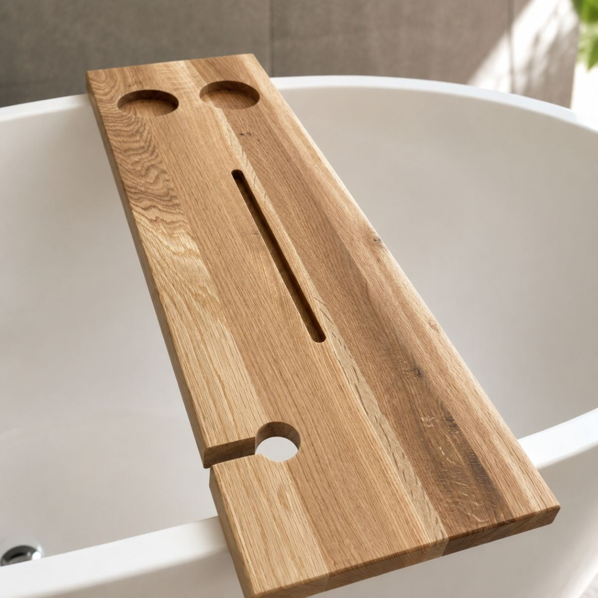 ROSÉ Bath Caddy White Oak