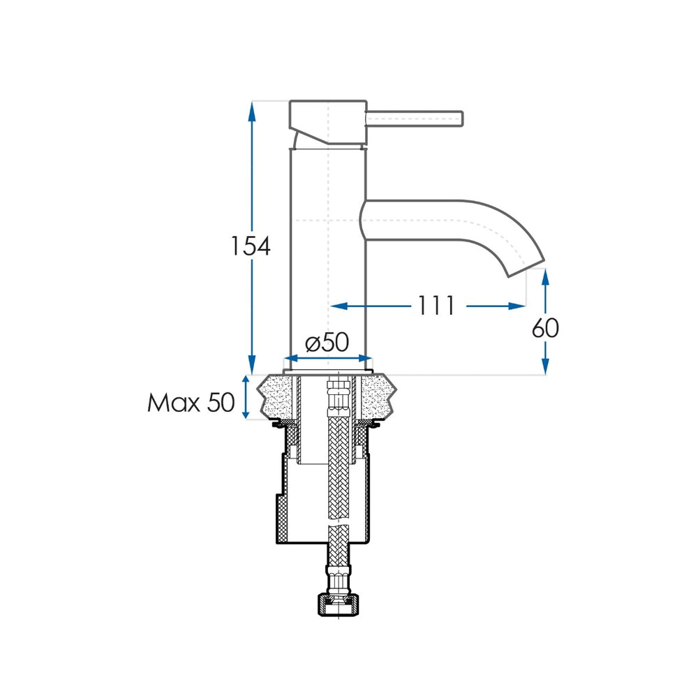 SPIN Basin Mixer Brushed Nickel