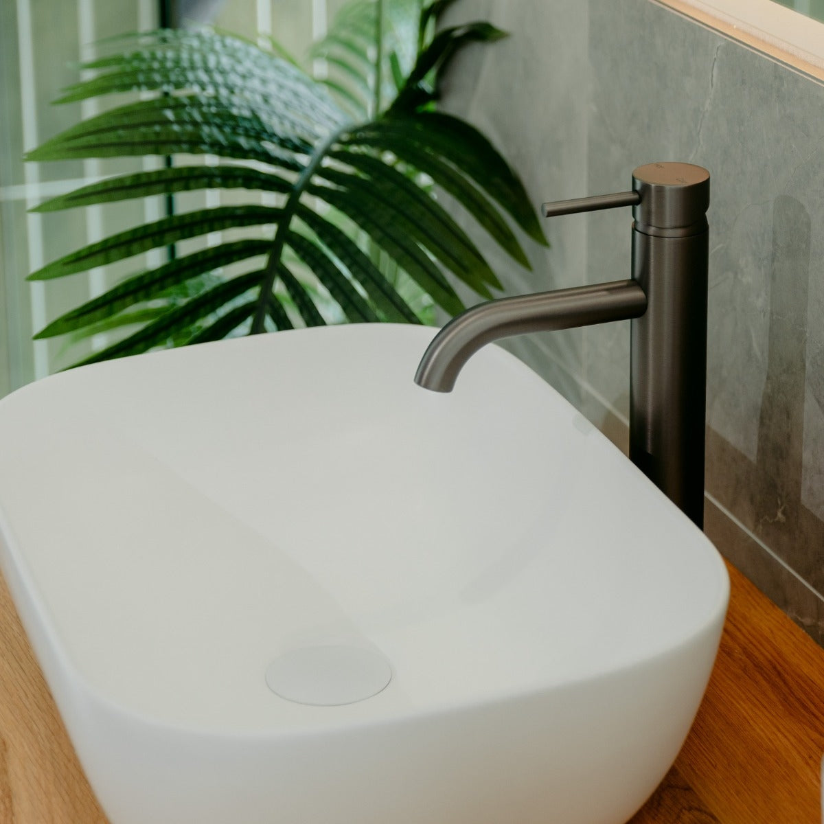 SPIN Tall Basin Mixer Gunmetal
