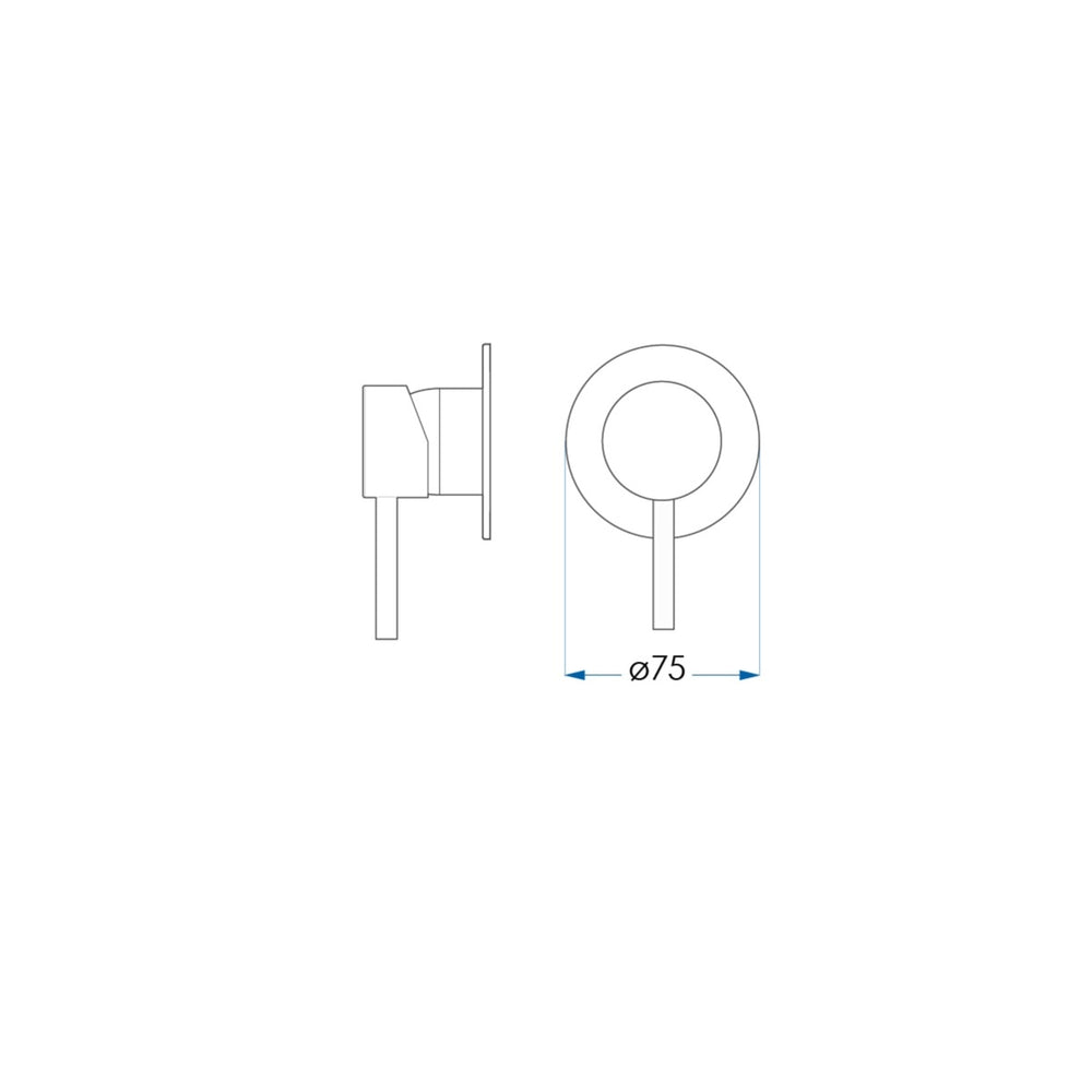 MESH In Wall Mixer Set Chrome