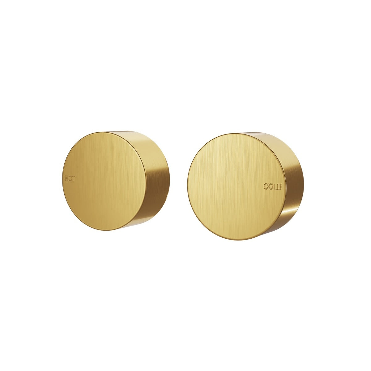 SPIN In Wall Top Assemblies Set Brushed Brass