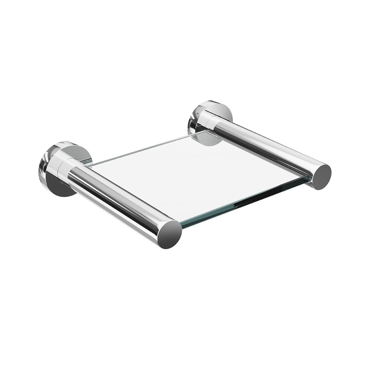 SPIN Glass Shelf Chrome 150mm