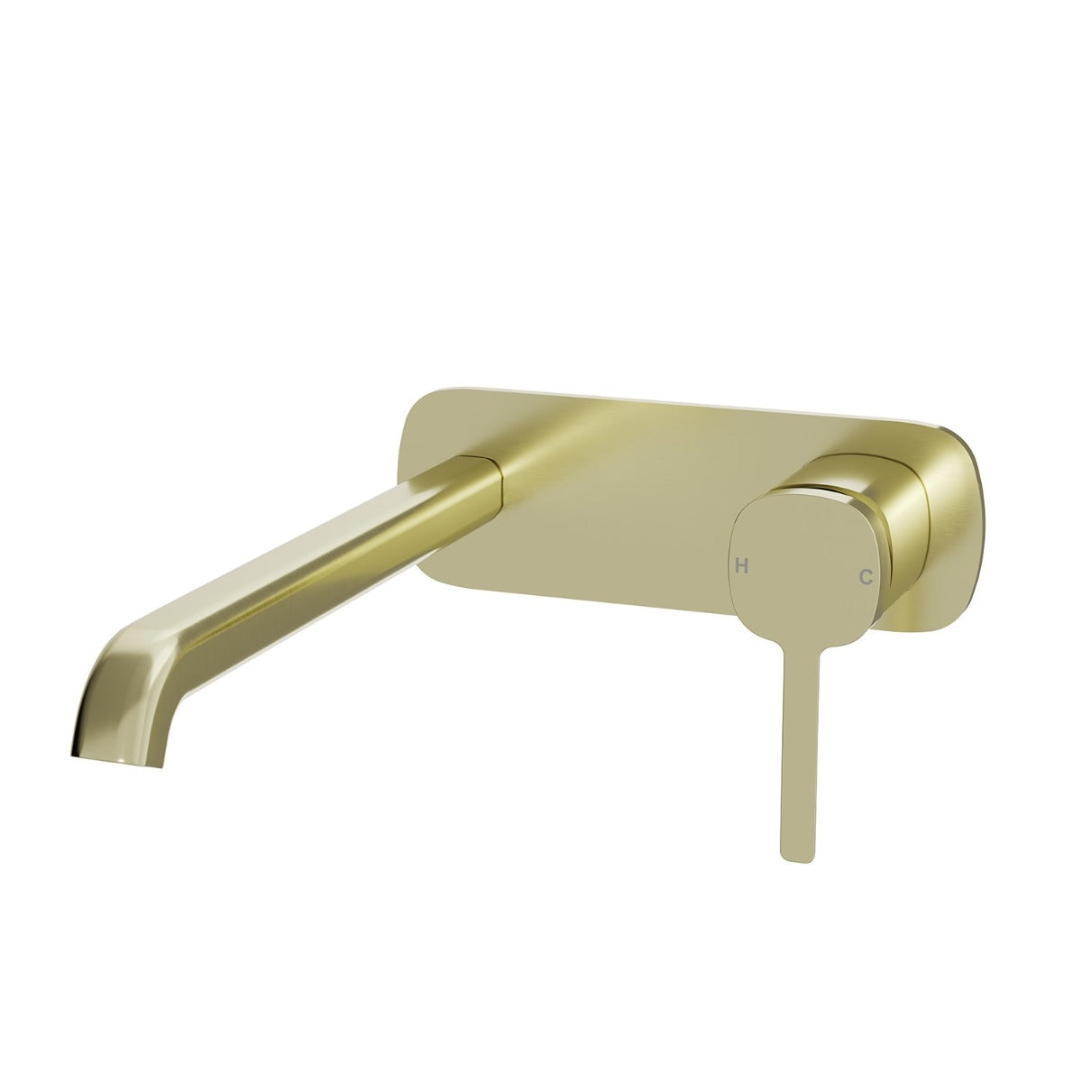 SYMMETRY In Wall Mixer & 220mm Spout Kit Brushed Champgane Gold