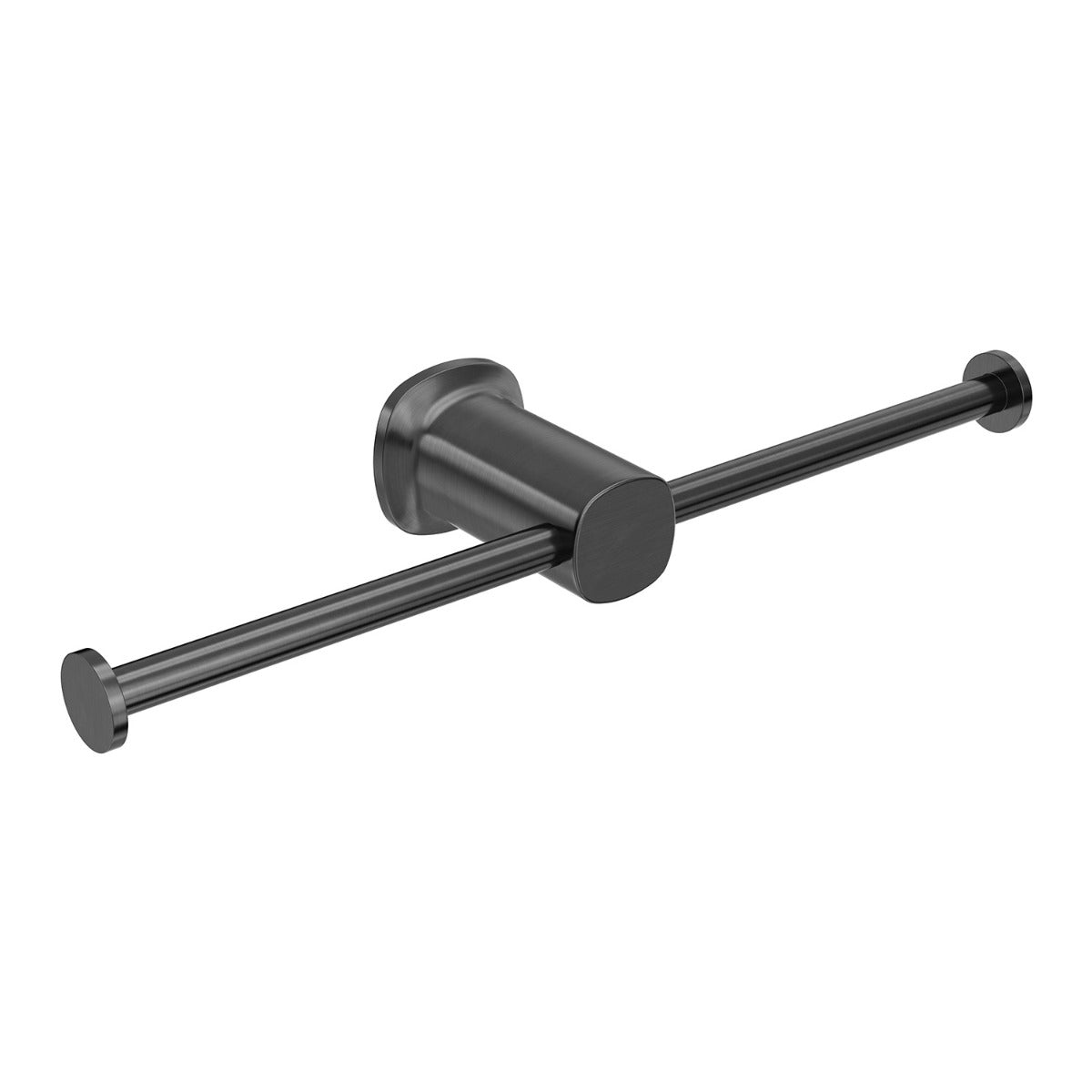 SYMMETRY Double Toilet Roll Holder Gunmetal