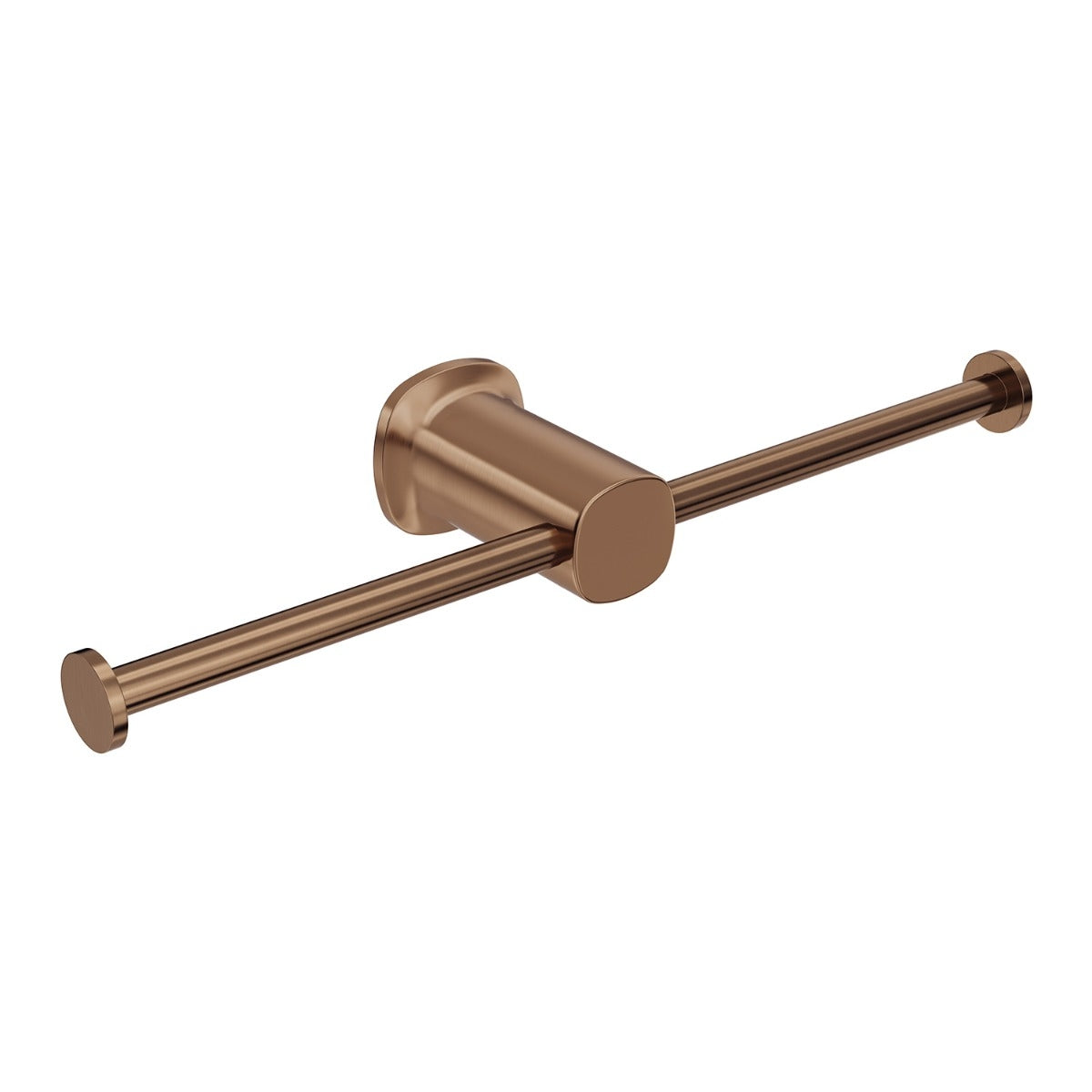SYMMETRY Double Toilet Roll Holder Titanium Bronze