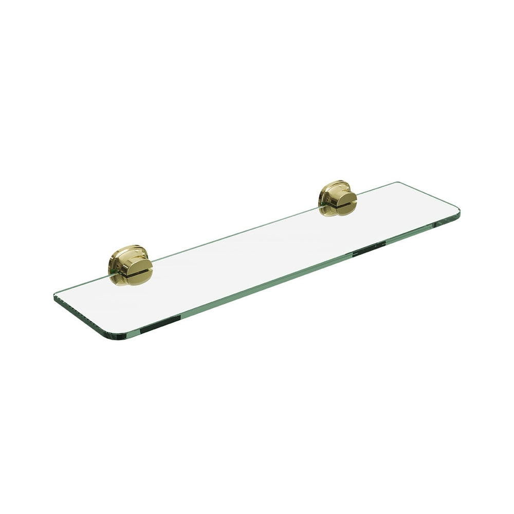 SYMMETRY Glass Shelf 500mm Champagne Gold