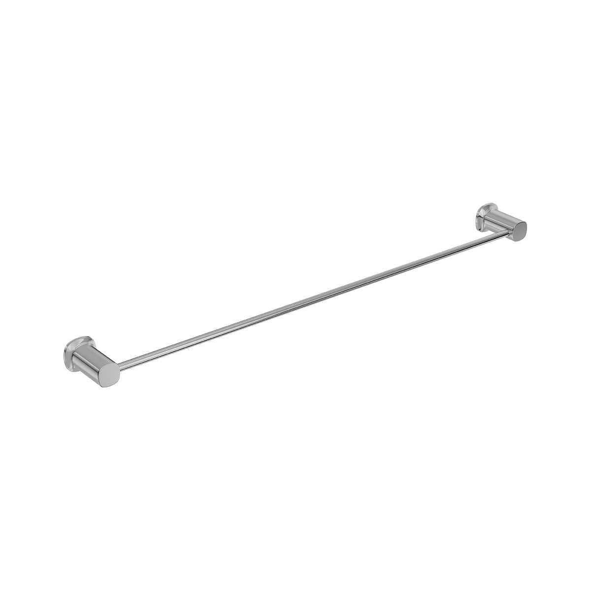 SYMMETRY Single Towel Rail 800mm Brushed Nickel