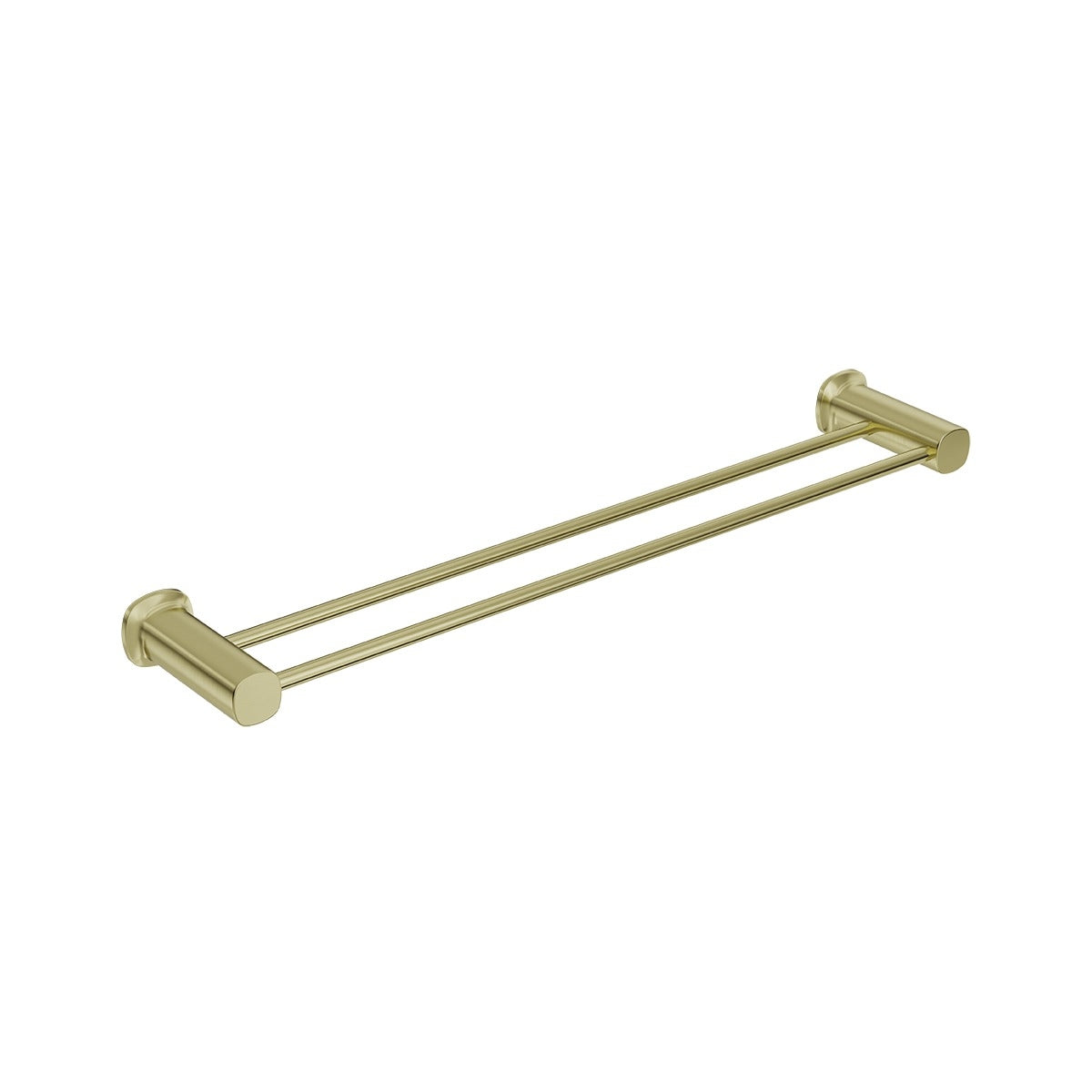 SYMMETRY Double Towel Rail 600mm Brushed Champagne Gold