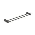 SYMMETRY Double Towel Rail 600mm Gunmetal