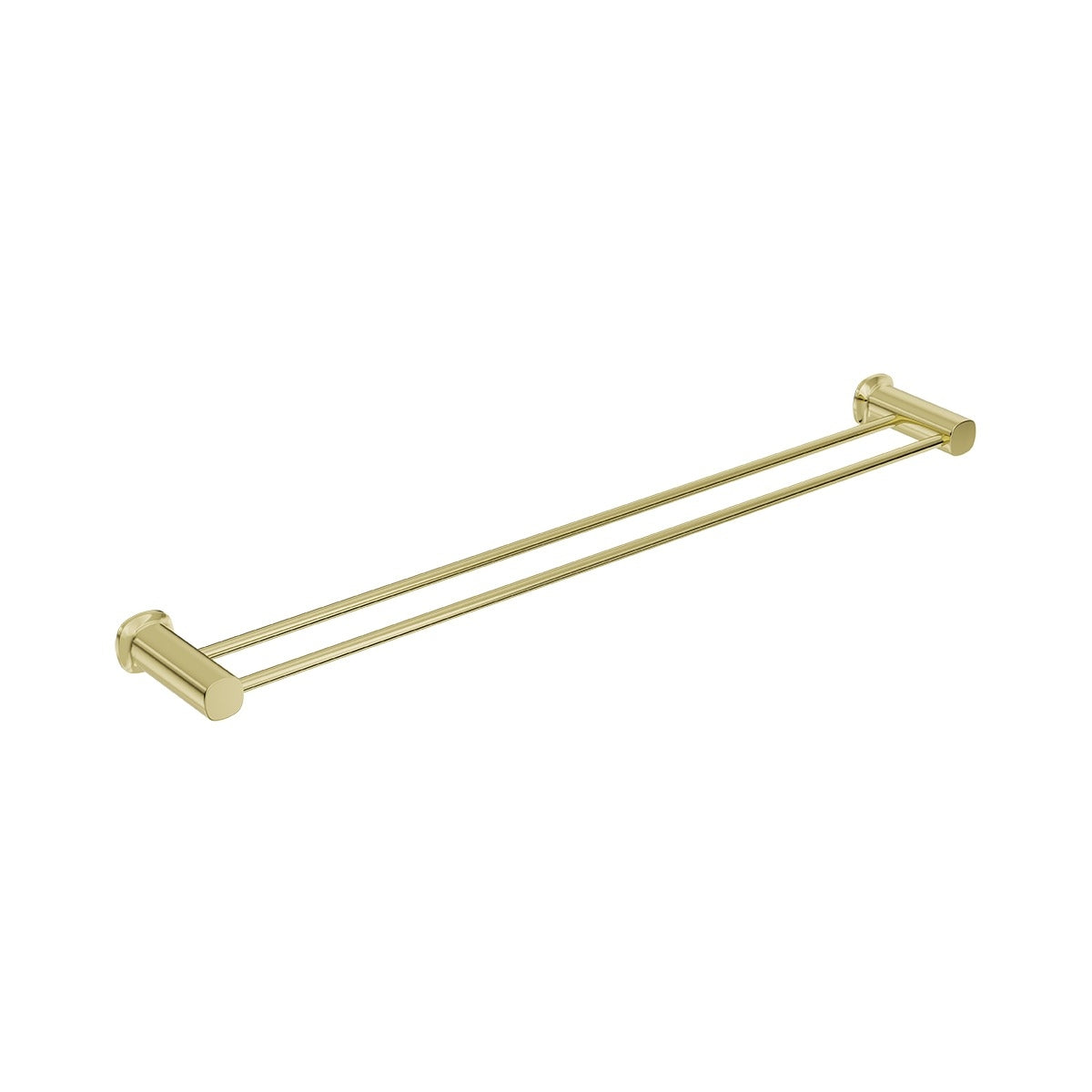 SYMMETRY Double Towel Rail 800mm Champagne Gold