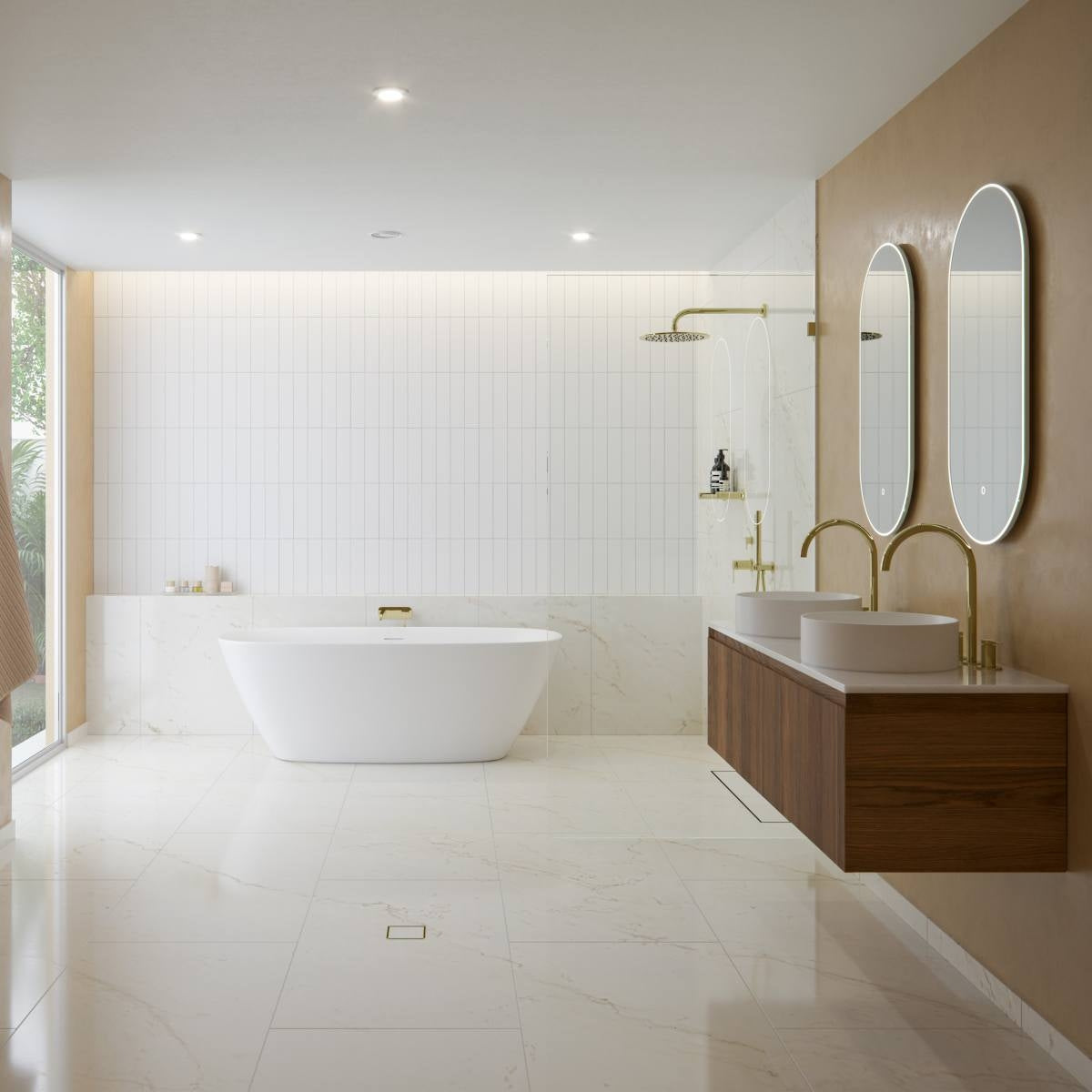 SYMMETRY Swivel Hob Spout 175mm Champagne Gold