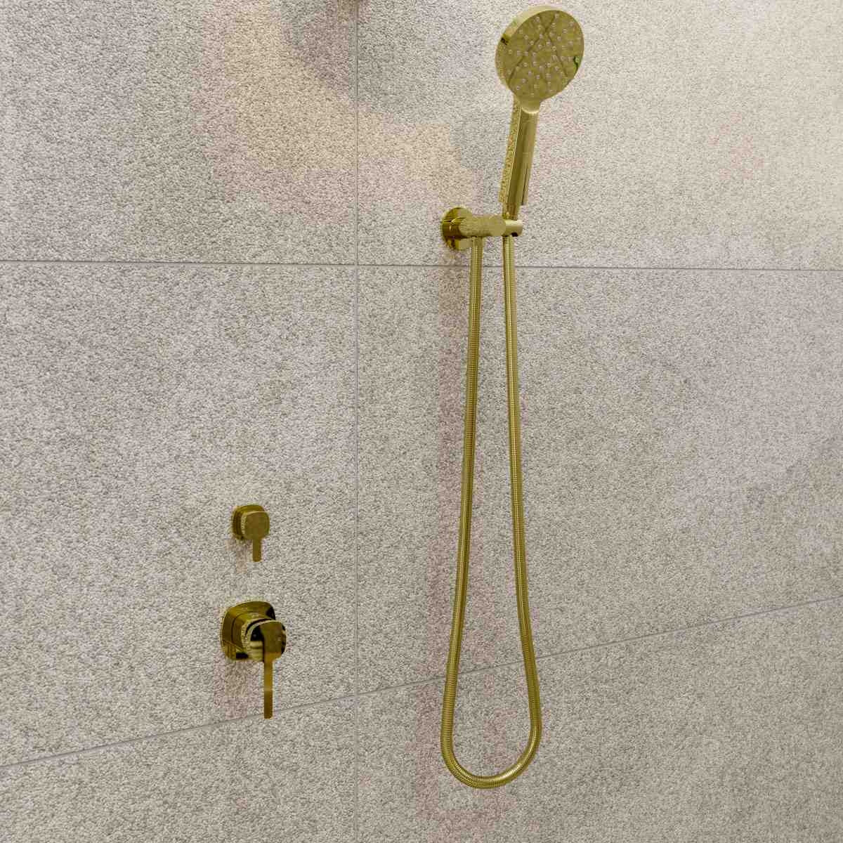 SYMMETRY In Wall Separate Diverter Set Champagne Gold