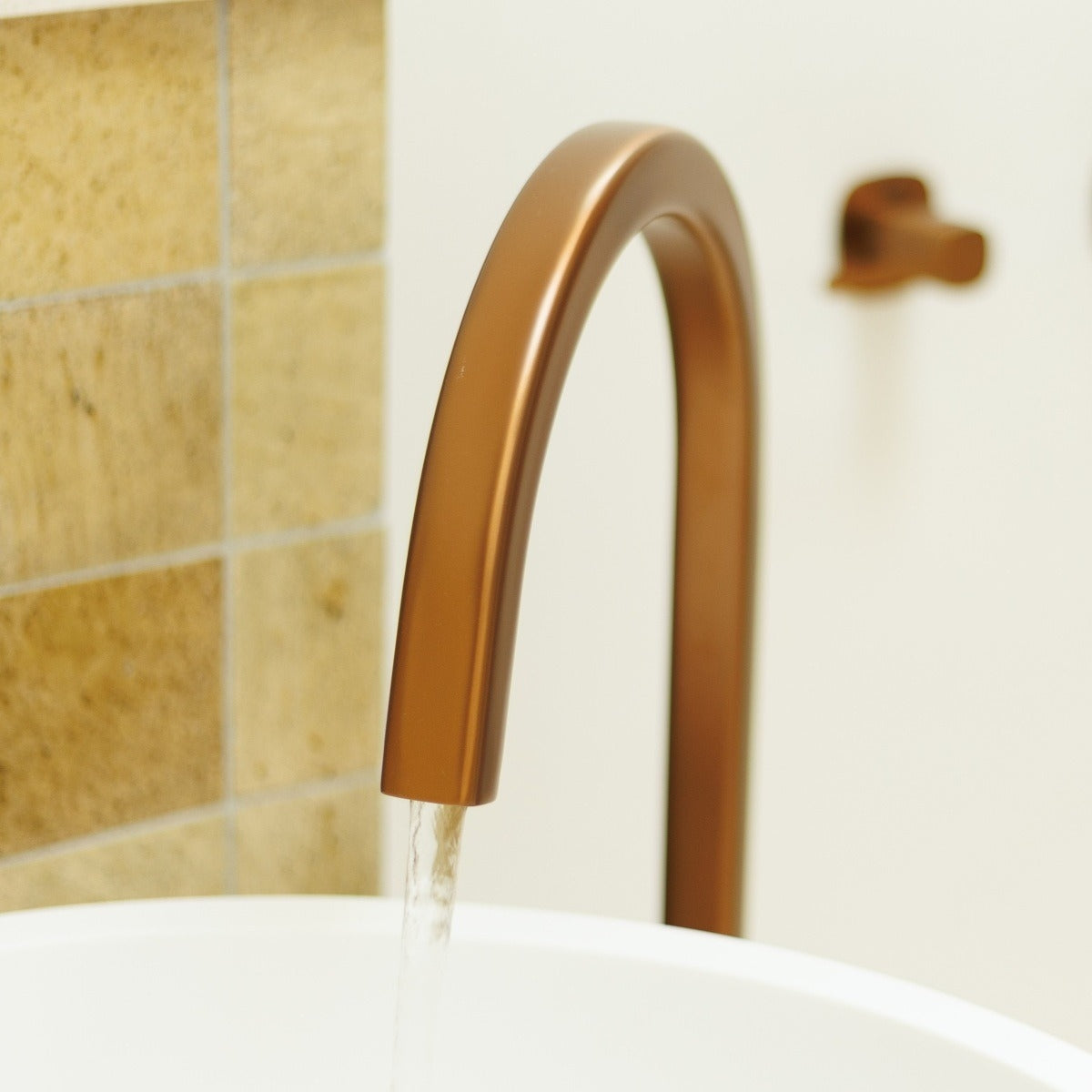 SYMMETRY Freestanding Bath Spout Titanium Bronze
