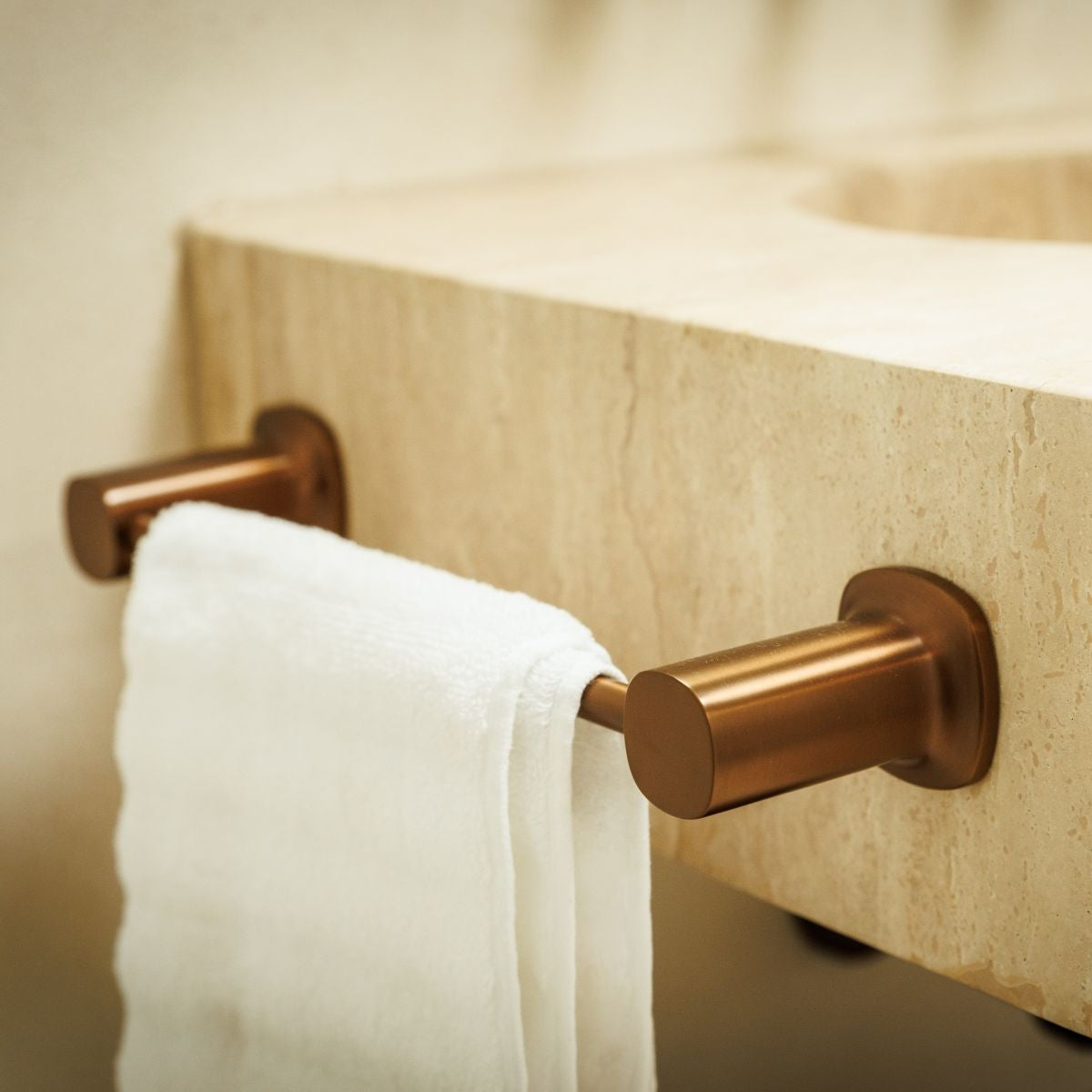 SYMMETRY Hand Towel Holder 300mm Titanium Bronze