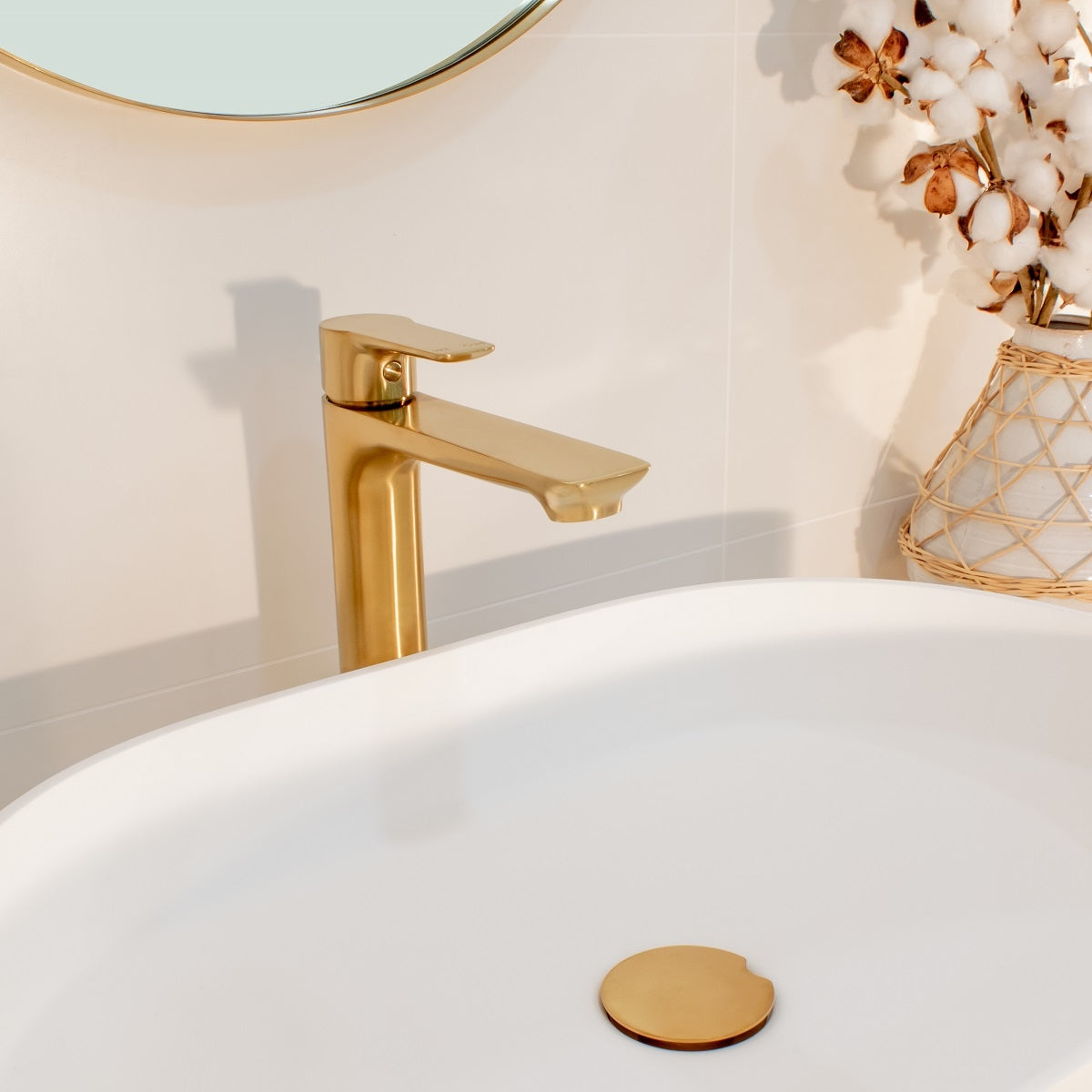 TURN DOWN Basin Waste Brushed Brass 32/40mm