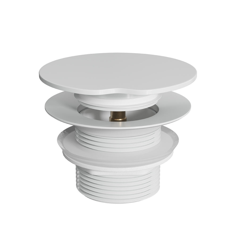 TURN DOWN 40mm Waste Without Overflow Gloss White 40x60mm