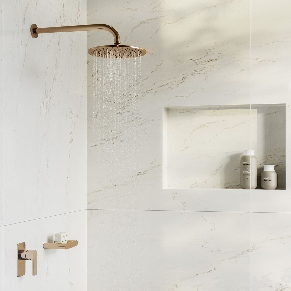 EDEN In Wall Mixer Set Titanium Bronze