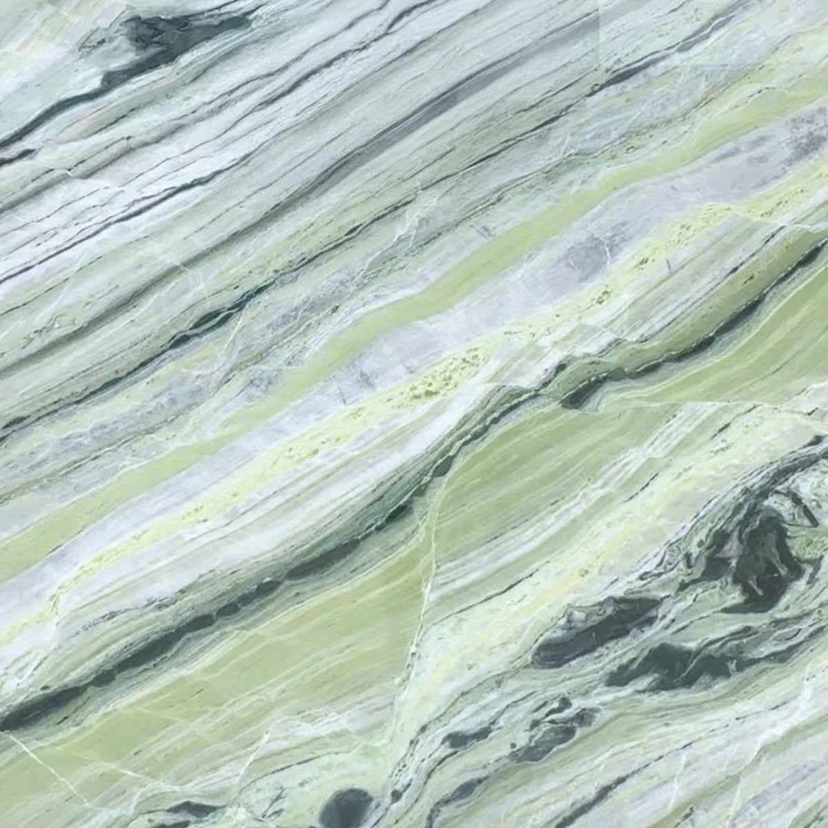 VERDE TEMPEST 30mm Thick Marble Stone Top 1500mm
