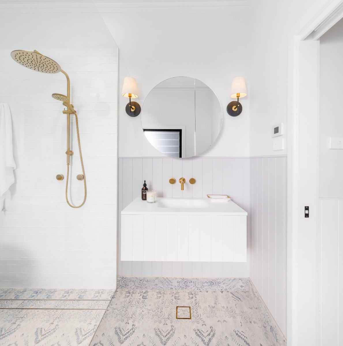 VENICE Wall Hung Vanity 900mm Matte White