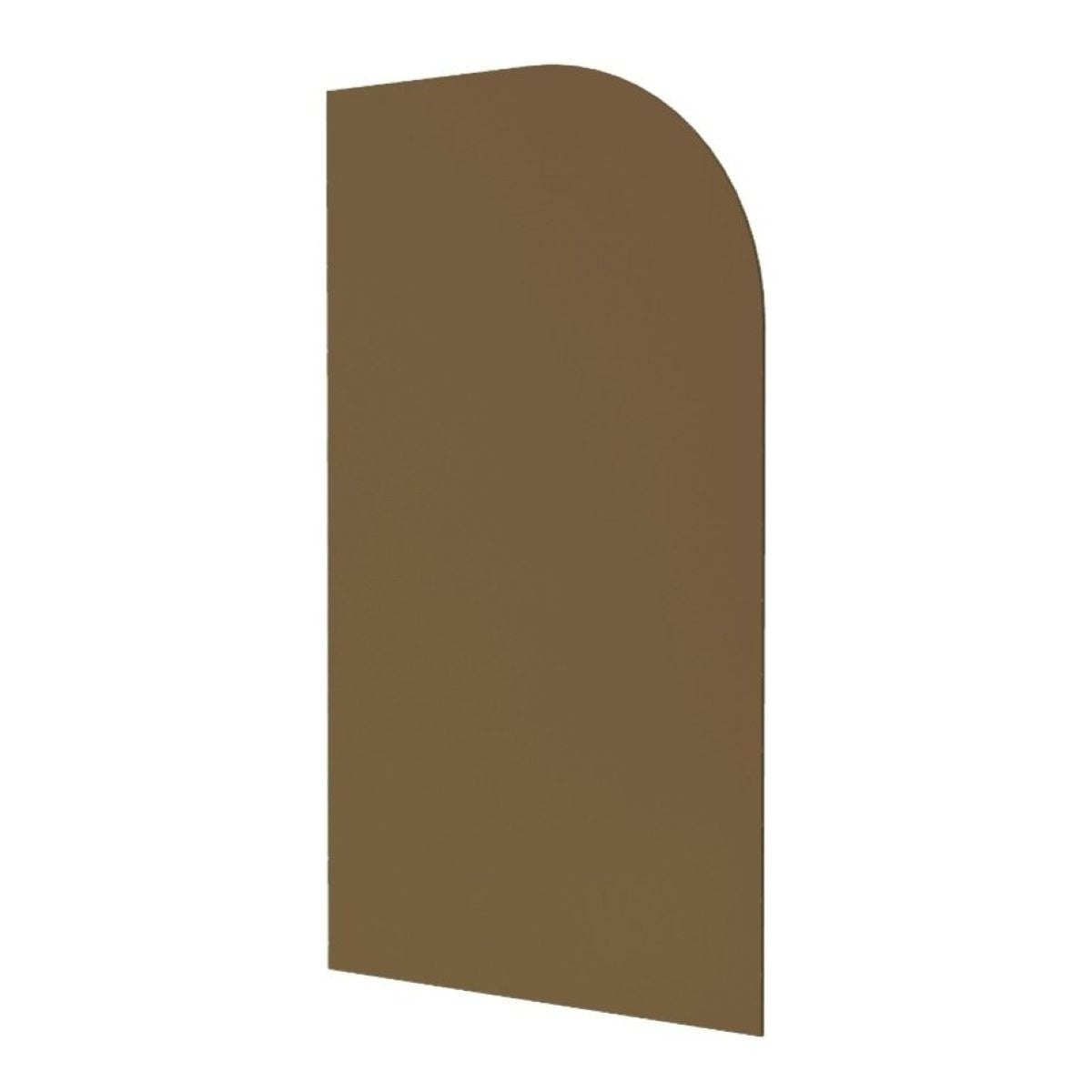 VOGUE Frameless Radius Glass Panel Bronze Tint 1200x2100x10mm