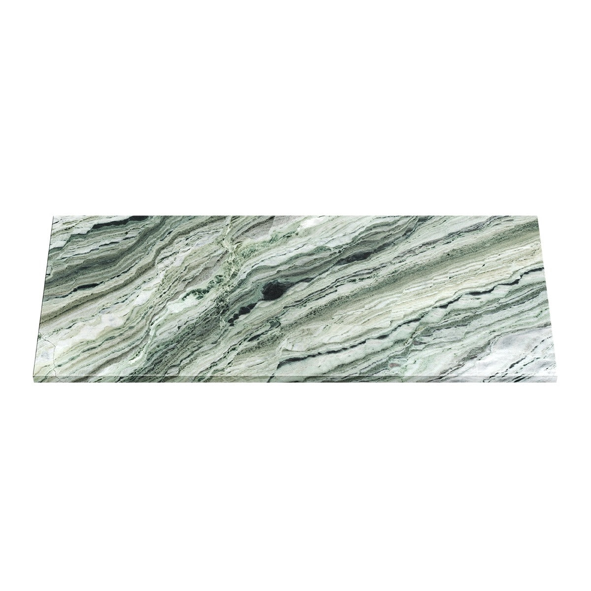 VERDE TEMPEST 30mm Thick Marble Stone Top 1200mm