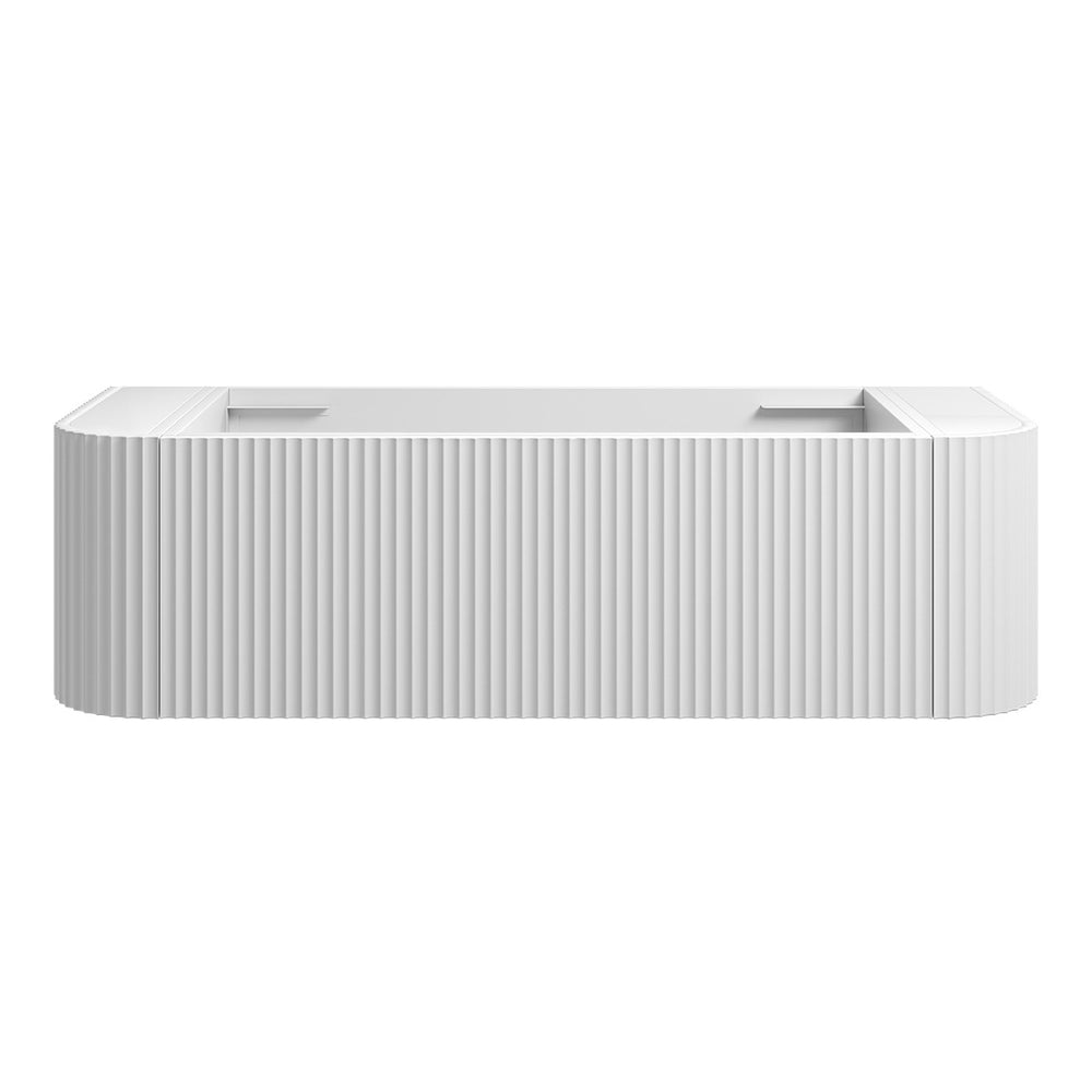 WAVE Curved Wall Hung Vanity 1200mm Matte White