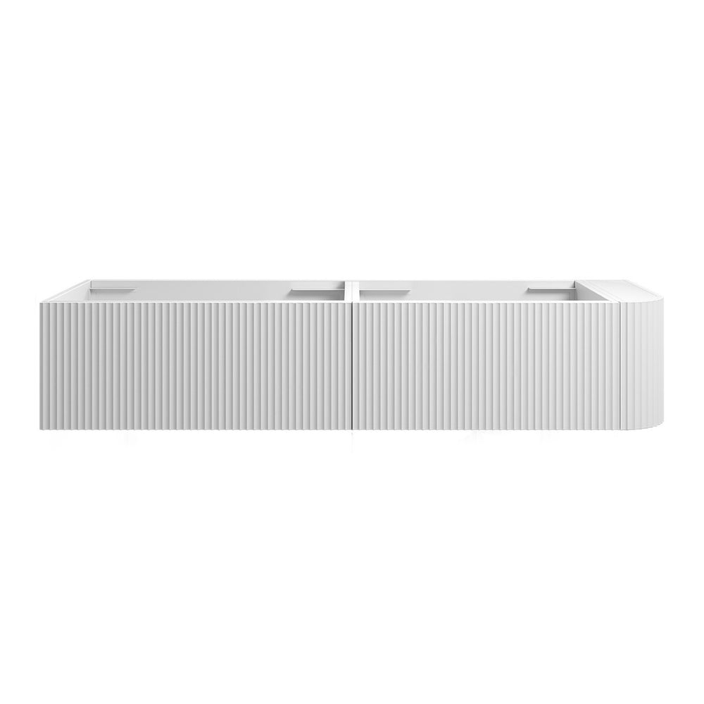 WAVE Corner Wall Hung Vanity 1650mm Matte White