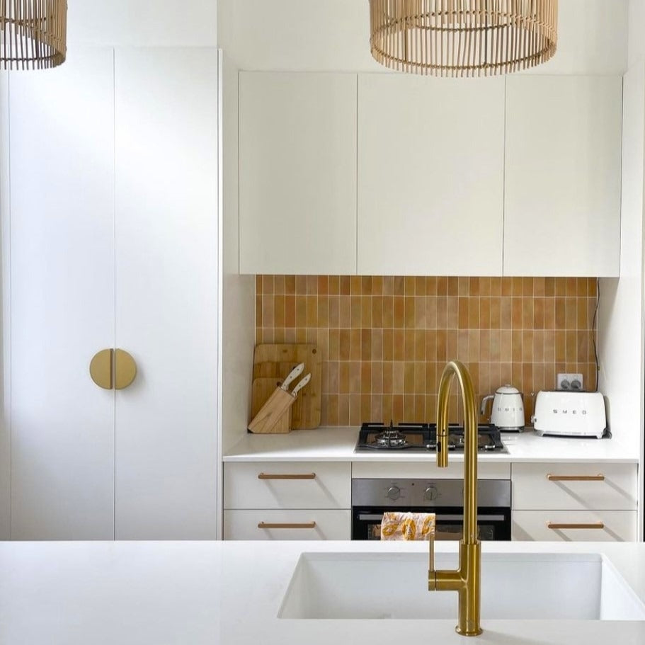 ZARA Pull-Out Kitchen Mixer Brushed Brass