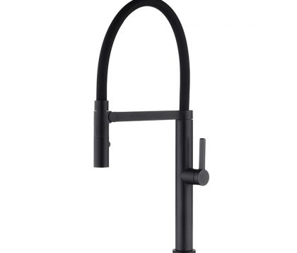 Spin Pull Down Sink Mixer (Matte Black)