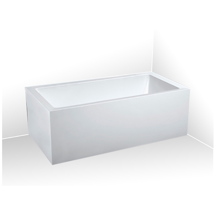 LUGO Freestanding Corner Bath LHS Gloss White 1650mm Casa Lusso