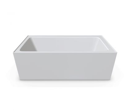 LUGO Freestanding Corner Bath LHS Gloss White Image