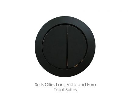 Round Cistern Button Matte Black