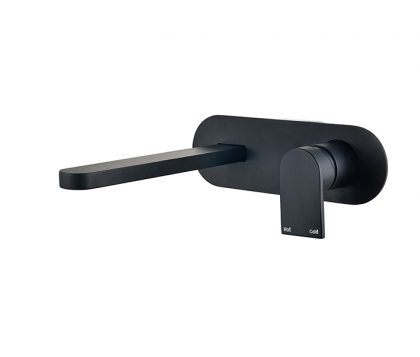 Ollie Wall Basin Mixer Matte Black