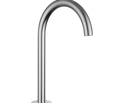 Spin Round Basin/Bath Hob Spout Chrome