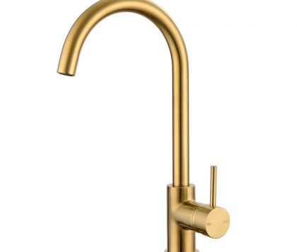 Spin Round Gooseneck Sink Mixer