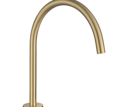 Spin Round Swivel Hob Spout Brushed Brass