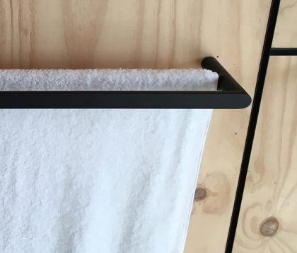 Eden Nero Matte Black Double Towel Rail 800mm