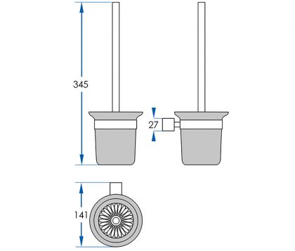 Eden Toilet Brush Holder Tech