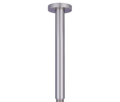 Spin Round Ceiling Dropper 300mm (Brushed Nickel)