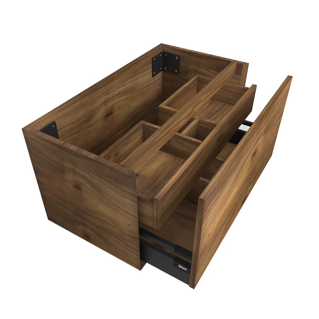 BARCLAY Acacia Timber Wall Hung Vanity 900mm Casa Lusso