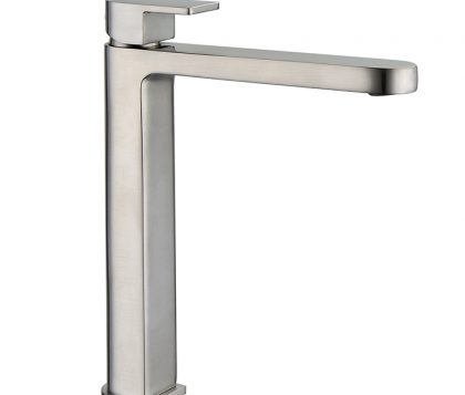 Ollie Wall Tall Basin Mixer (Brushed Nickel)