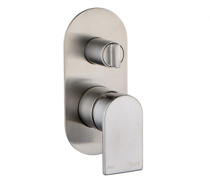 Ollie In Wall Mixer With Diverter (Brushed Nickel)