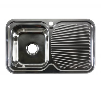 Lava Single Bowl Sink with Drainer (Left)