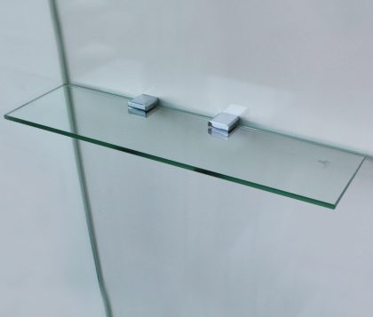 600x120mm Glass Corner Shelf