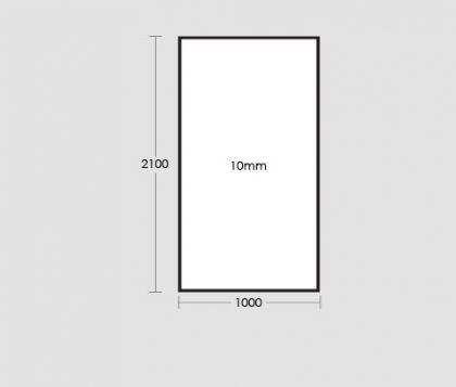 1000mm Frameless Glass Panel Tech