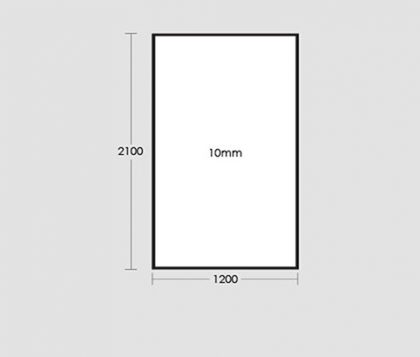 1200mm Frameless Glass Panel Tech