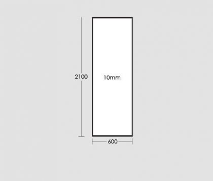 600mm Frameless Glass Panel Tech