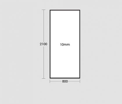 800mm Frameless Glass Panel Tech